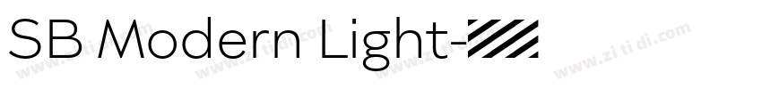 SB Modern Light字体转换